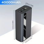 Power bank para carga durante viajes y uso diario | 40000mAh y 22.5W