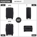 3 piezas de equipaje de cabina Kono de 20/24/28 pulgadas, equipaje de mano, pequeño, PC+ABS, carcasa dura, ligero, duradero, bolsa de viaje con ruedas dobles giratorias, cerradura de seguridad TSA
