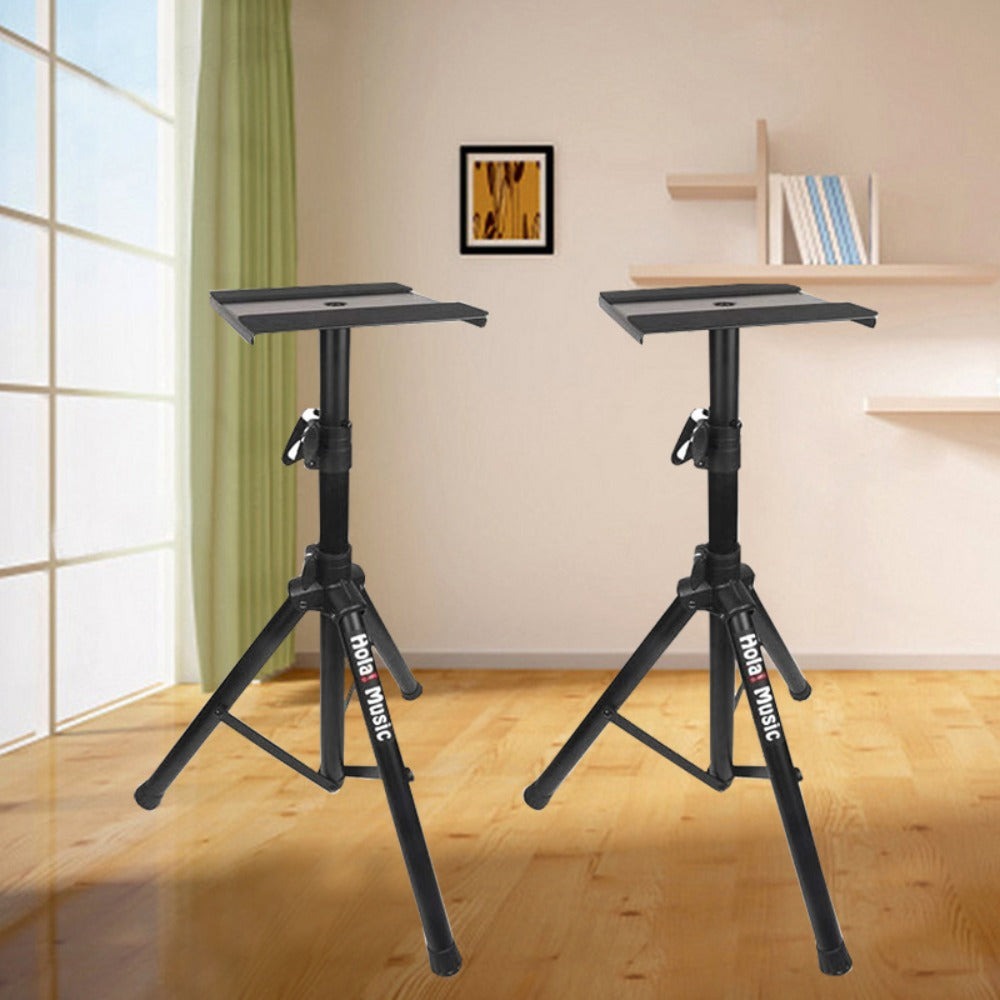 Par de Soportes para Altavoces de Estudio, Altura Ajustable, Modelo HPS-600MS, Estructura de Trípode Profesional de Alta Resistencia
