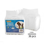 Paquete de 36 pañales desechables para perros machos, ropa interior higiénica para mascotas, suaves, absorbentes, transpirables y cómodos, disponibles en varios tamaños, XS/S/M/L, blancos.