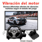 Volante de juego de carreras NBCP con pedales, volante de 270° con retroalimentación de fuerza, para PC, PS4/PS3, Android, simulador de carreras Real Racing
