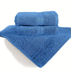 Paquete de 2 Toallas 100% Algodón 550gsm Extra Suaves, Super Absorbentes y Secado Rápido – Paños para Manos, Baño o Invitados 30x50cm, 50x100cm, 70x140cm - 9 Colores Disponibles