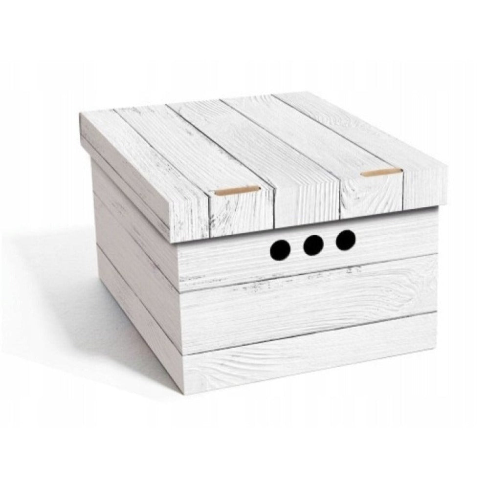 Caja de almacenamiento decorativa de cartón, 1 pieza, con estampado, para ropa, artículos pequeños, documentos, ideal para hogar, oficina o armario, dimensiones: 35x26.3x18.6 cm