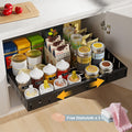 Sistema de Almacenamiento Retráctil para Cocina con Cajones Deslizantes, un Gran Estante Expandible para Artículos de Cocina, Ideal para Organizar Especias, Se Adapta a los Gabinetes Sin Taladrar, Ancho Ajustable que Rango de 31 cm a 52 cm (Disponible en
