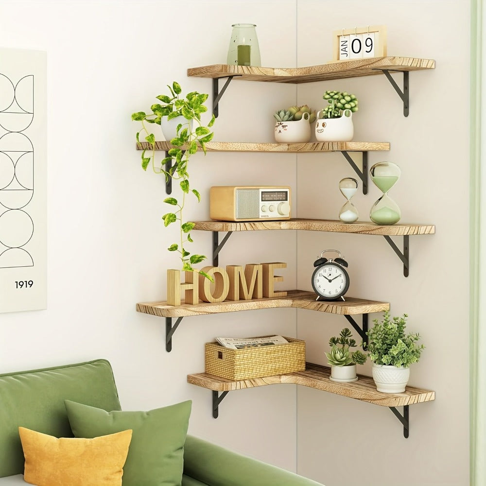 3 piezas/5 piezas de estantes flotantes, estantes de pared con soporte de acero reforzado, una sola capa que puede soportar 18 kg, fácil de instalar, estante colgante adecuado para cocina/baño/sala de estar/dormitorio