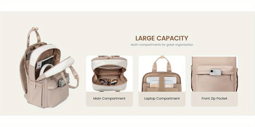 Mochilas | Mochila LOVEVOOK para Mujer, Bolso Escolar Grande para Laptop de 15.6 y 43.94 cm, Mochila de Viaje, Equipaje de Mano para Avión 40 X