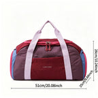 Bolsa de viaje deportiva de gran capacidad, estilo minimalista, tela resistente al desgarro, diseño de separación para seco y húmedo, compartimento principal espacioso, compartimento independiente para zapatos, adecuada para deportes al aire libre, fitnes