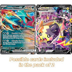 Paquete de 2 Cartas Jumbo Oficiales de Pokémon en Formato Xxl (Inglés) – Rareza Aleatoria (V/Vmax/Gx/Holo)