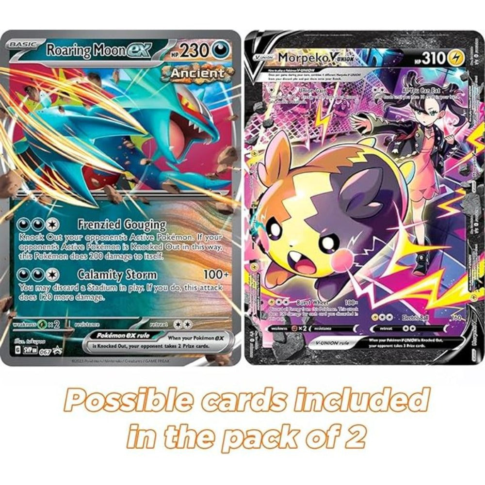 Paquete de 2 Cartas Jumbo Oficiales de Pokémon en Formato Xxl (Inglés) – Rareza Aleatoria (V/Vmax/Gx/Holo)