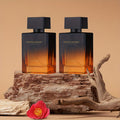 Dos perfumes para hombre de 50ml, perfumes de madera envasados individualmente, con un rollo de perfume de 3ml gratis, caja de regalo de perfume, colonia para hombre, fragancia de larga duración, asequible, adecuado para ocasiones de citas