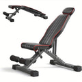 Banca Plegable con Capacidad de 299.37 KG - Banco Ajustable para Gimnasio en Casa, Entrenamiento Completo del Cuerpo con Soporte para Cabeza y Columna Vertebral, Ideal para Navidad y Acción de Gracias
