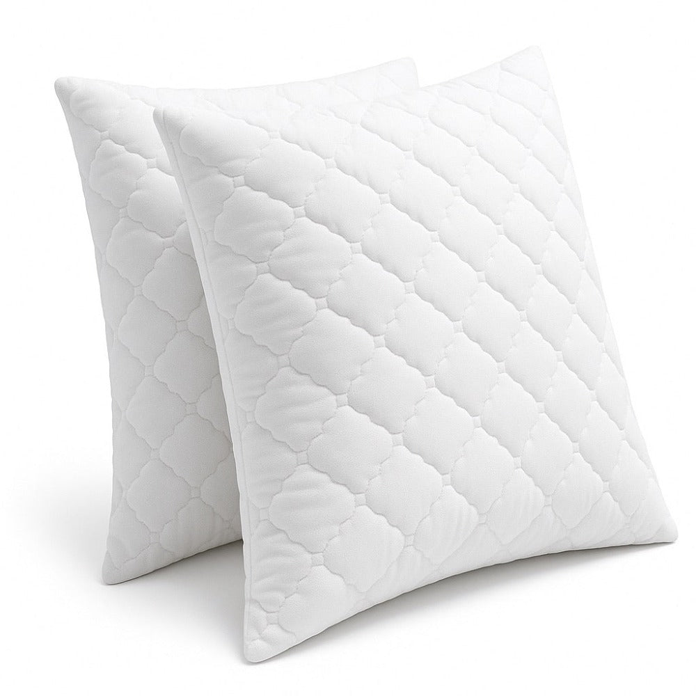KGS Lote de 2 Cojines Cerrados 60X60Cm con Espuma Viscoelástica, Cojín Cuadrado Anti-Acaridos y Anti-Alérgico PROMOLINGE