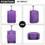 1pieza de 53 x 36 x 18 cm Equipaje de cabina ligero maleta de mano maleta pequeña de tela para equipaje de mano de avión para Lufthansa Eurowings Ryanair maleta con ruedas estuche de tela