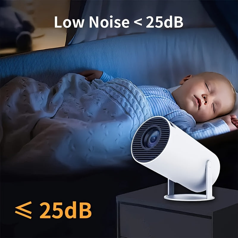 Proyector | Mini Proyector Inteligente - Soporte Local 720P para 4K, Android 11+, Wifi 6 y Wireless 5.3, Rotación de 180°, Compatibilidad