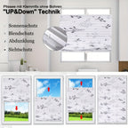 1pc Cortinas Plisadas Sin Taladro Requerido Con Portarrollos de Clip, Cortinas Plisadas de Clip, Cortinas Opacas de Protección Solar con Diseño de Ramas de Árbol, Cortinas para Ventanas y Puertas