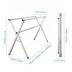 Tendedero de ropa | Longitud retráctil y plegable, tamaños de 160.02cm y 199.9cm, metal duradero, independiente, acero inoxidable resistente, JOYBOS, tendederos