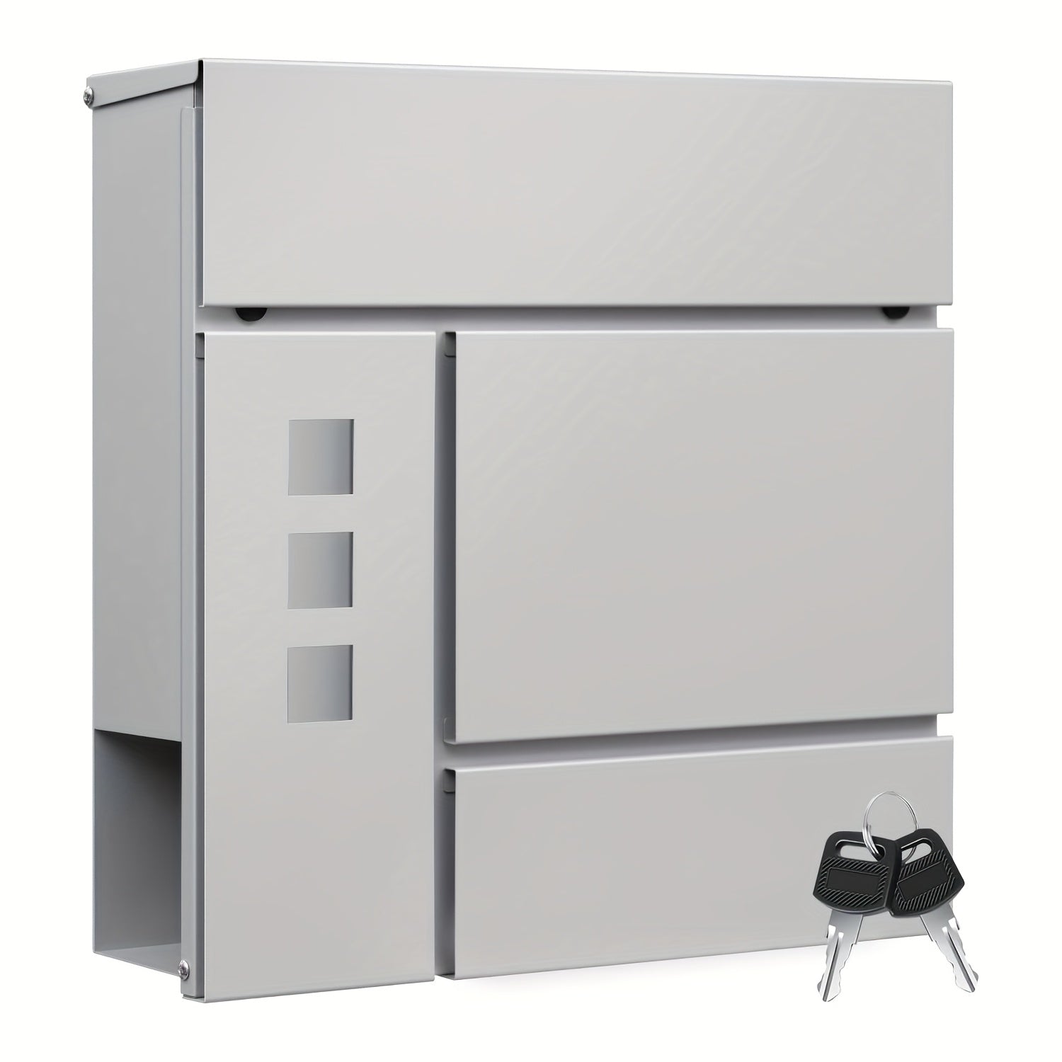 Buzón con cerradura y compartimento 1pc 10.5 cm | Entrada, correo y exterior