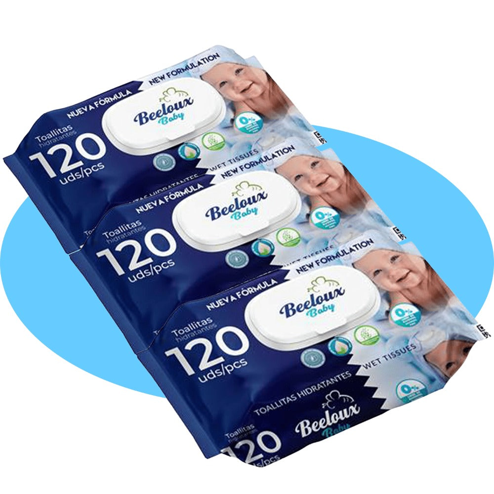 Toallitas Húmedas, Cuidado e Hidratación Profunda, Fibras Ultrasuaves ideales para Piel Sensible, Perfume Fresco, Packs de 3/6/9/12 Unidades, 360/720/1080/1440 Toallitas - Bestline