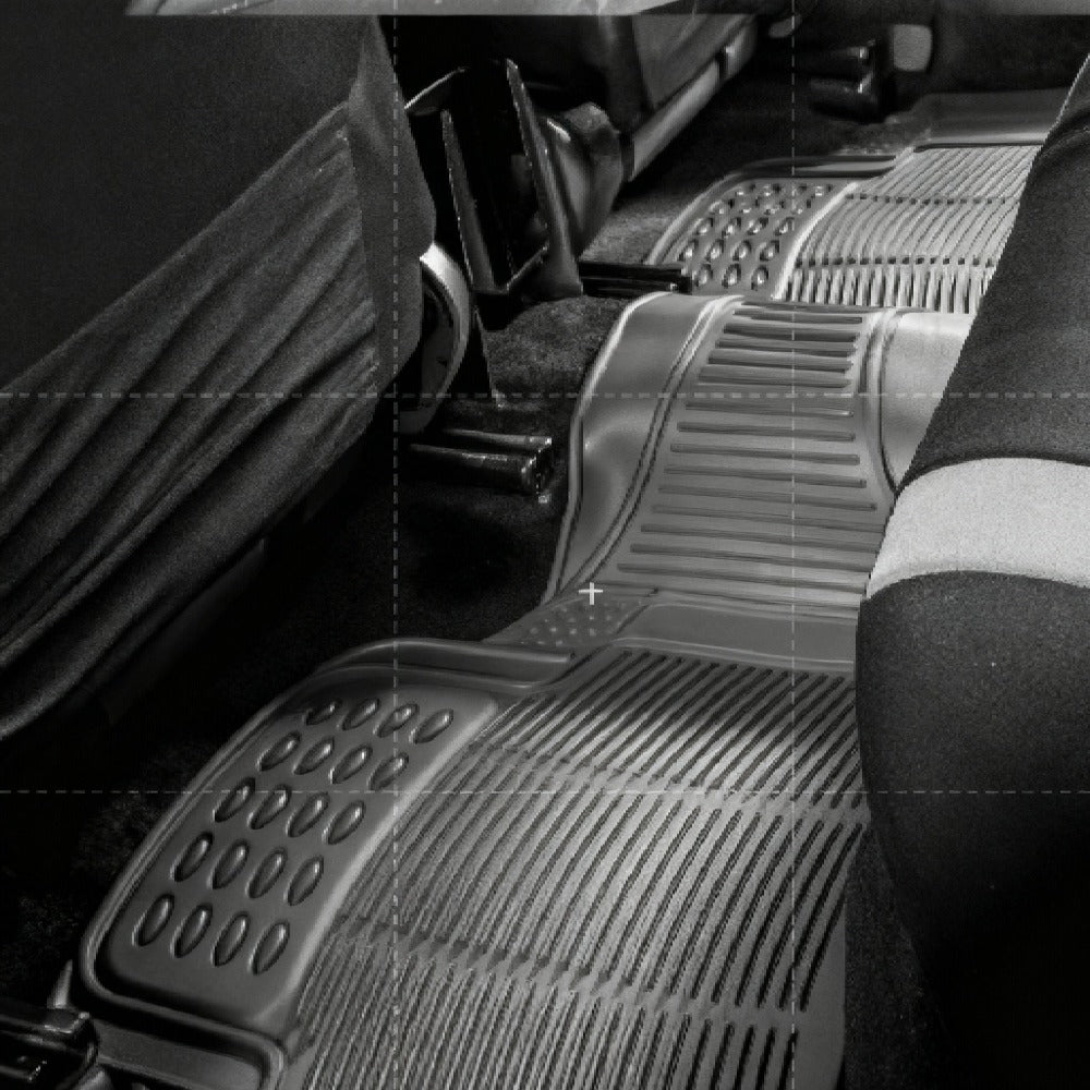 Alfombrillas Antideslizantes para Coche Alfombrillas Delanteras Set de 4 Alfombrillas Universales para Coche, Material PVC Duradero, Diseño Antideslizante y de Alta Gravedad, Instalación Fácil y Protección Completa para el Interior del Vehículo, Fácil de