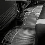 Alfombrillas Antideslizantes para Coche Alfombrillas Delanteras Set de 4 Alfombrillas Universales para Coche, Material PVC Duradero, Diseño Antideslizante y de Alta Gravedad, Instalación Fácil y Protección Completa para el Interior del Vehículo, Fácil de