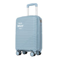 Maleta de Cabina PP de 18 Pulgadas con TSA, Ruedas Giratorias 360° y Mango Elástico - Resistente a la Presión para Viajes, 6 Colores (///) - Apto para Avión