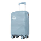 Maleta de Cabina PP de 18 Pulgadas con TSA, Ruedas Giratorias 360° y Mango Elástico - Resistente a la Presión para Viajes, 6 Colores (///) - Apto para Avión