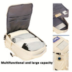 Mochila de Viaje Versátil para Mujer, Bolso Casual Estiloso y Multifuncional para Laptop, Mochila Deportiva para Exteriores con Compartimento para Zapatos