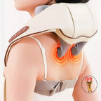 Masajeador de hombros y cuello 6D, que simula un masaje manual, puede masajear los hombros, el cuello y los músculos del trapezo, como una persona real que masajea para el hogar, la oficina, los viajes, el coche. Un gran regalo, masaje de cuerpo completo