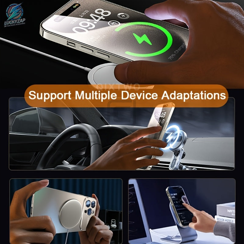 Funda magnética protectora para iPhone para protección y carga inalámbrica