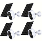 4pcs LaxiHub Cámara de Seguridad Inalámbrica FHD, Cámara Wi-Fi para Exteriores, Rastreo de Movimiento con IA, IP65, Visión Nocturna en Color, Audio Bidireccional para Seguridad de Bebés y Mascotas, Acceso Remoto por App, Almacenamiento en SD/Nube