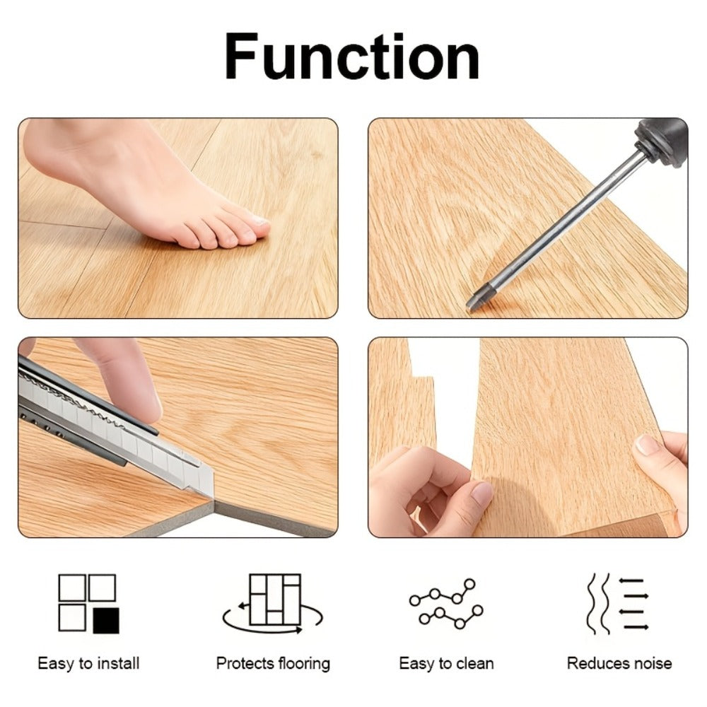Suelo de vinilo autoadhesivo 36 piezas | Cocina baño salón y reforma DIY