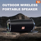 Altavoz Bluetooth | Altavoz Inalámbrico Portátil de Alta Potencia TG192, Caja de Música con Correa, Con Luz LED Intermitente, Se Puede Conectar a