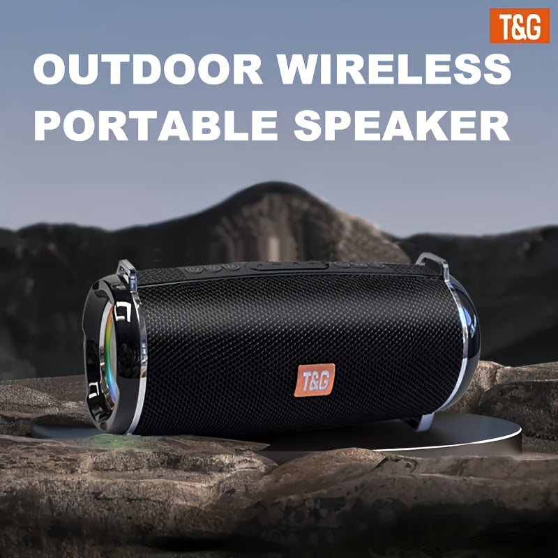 Altavoz Bluetooth | Altavoz Inalámbrico Portátil de Alta Potencia TG192, Caja de Música con Correa, Con Luz LED Intermitente, Se Puede Conectar a