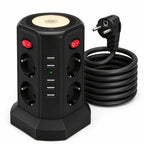 Regleta eléctrica con cable 3 m | Hogar oficina taller y dispositivos