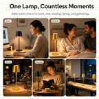 Lámpara de mesa para iluminación de dormitorio y escritorio | diseño funcional