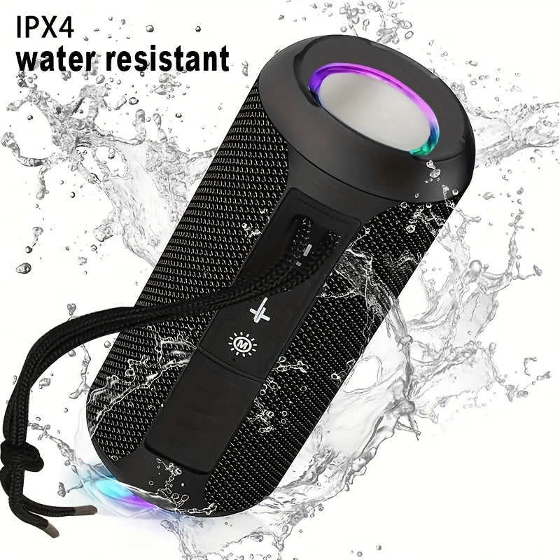 Altavoz Bluetooth | Altavoz Inalámbrico Portátil T&G TG227, IPX4, con Luz LED, Conexión Estéreo TWS, Compatible con Música USB/TF/FM Radio