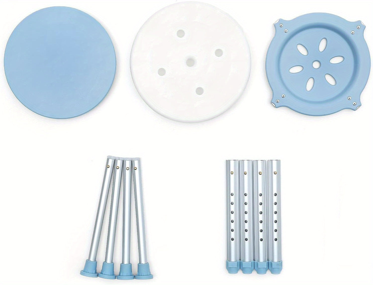 Silla de ducha ajustable para baño movilidad y cuidado diario | 54.5 cm y 150 kg y Ajustable