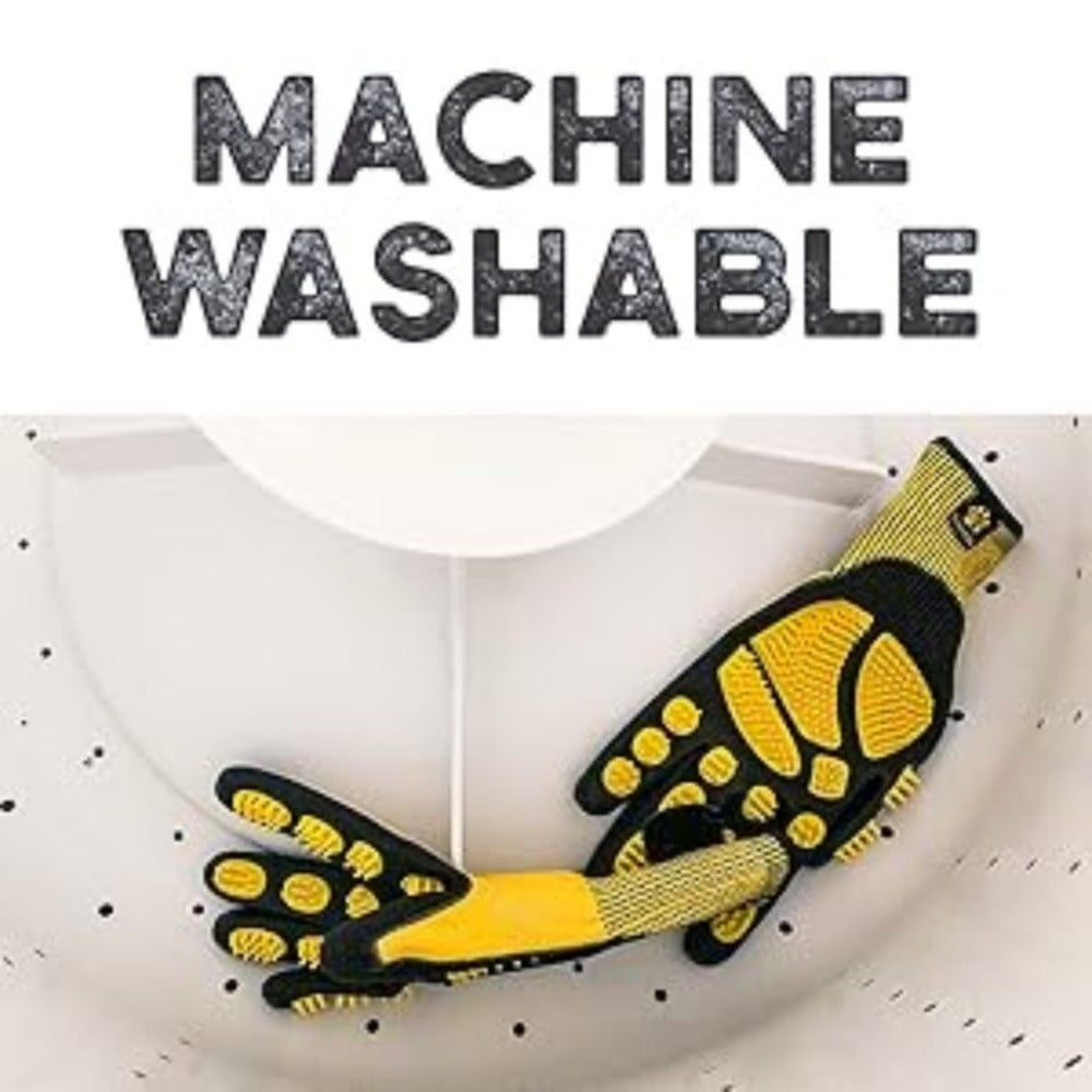 Guantes para baño y aseo de mascotas - Guantes para deshacer pelaje aptos para mascotas con pelo largo y corto, eficaces para eliminar el pelo de gatos, perros y caballos (Amarillo)