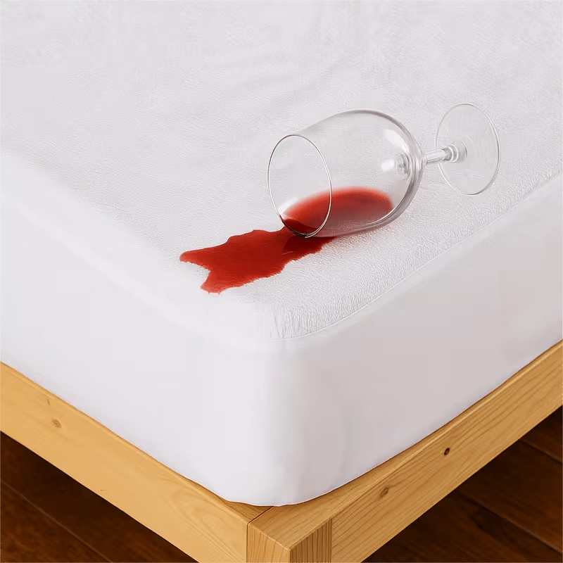 Protector de Colchón – Transpirable e Impermeable,Banda Elástica Ajustable hasta 30 cm