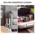 Carretilla de Mano para Transportar Materiales - Plegable y Fcil Transporte 100x40 cm - Plegada: 63x39cm - Sube Escaleras Fcil Carretilla de Mano Porttil Plegable Carro Ligero Aluminio Equipaje Hogar Almacén Jardn Oficina Coche (CA001 2599)