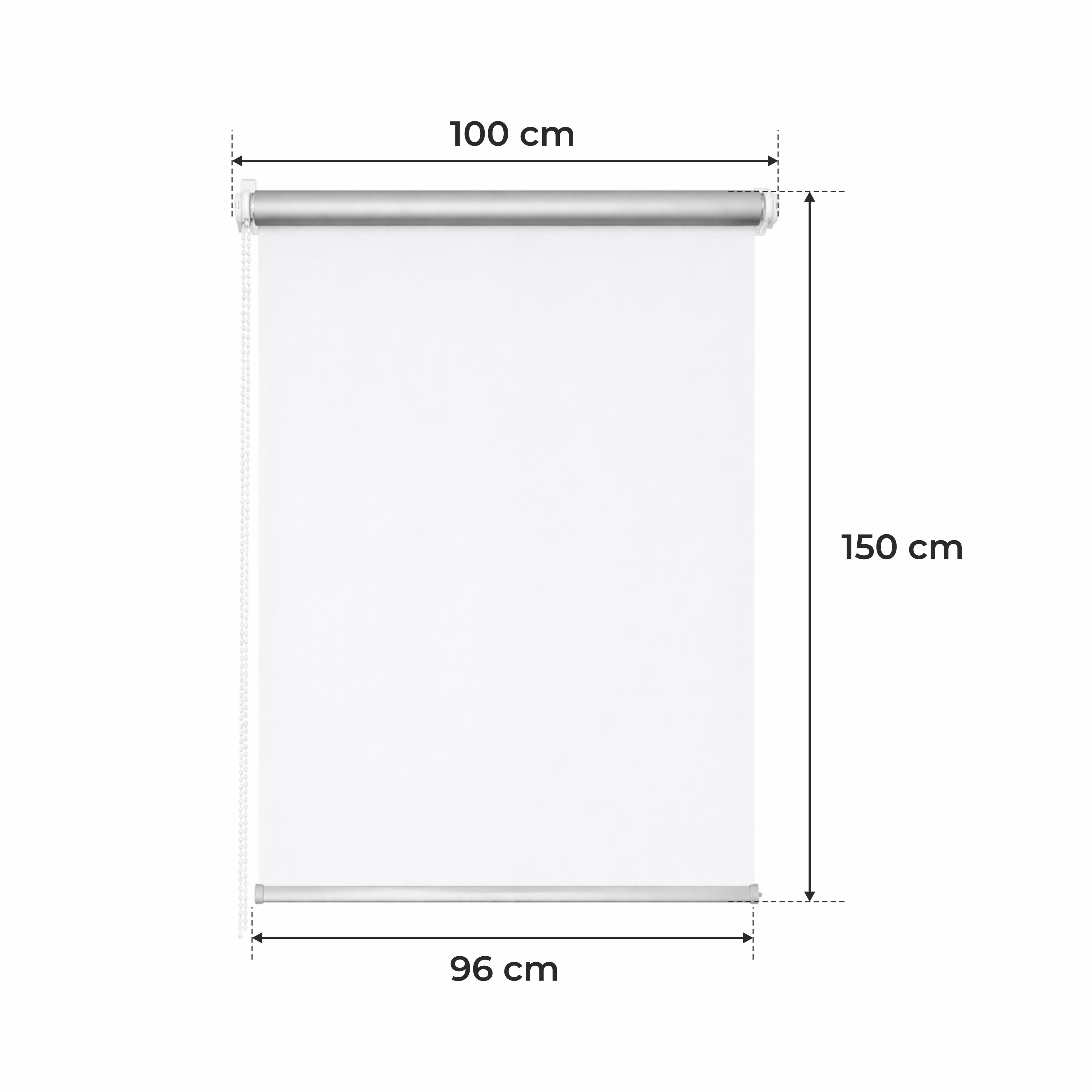 Persiana Térmica • BLANCA • 32 Tamaños • BOJANEK TERMO • Soportes Ajustables • Instalación en Ventana Sin Taladro • Mecanismo de Cadena • Protección Solar y Térmica • Ideal para Sala, Dormitorio, Cocina, Oficina • Persiana Térmica Blanca Día y Noche • Est