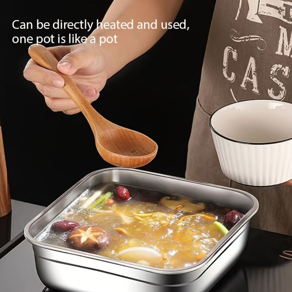 Juego de 2/4 piezas de recipientes herméticos de acero inoxidable para almacenar alimentos con tapas, aptos para microondas, reutilizables, perfectos para refrigerador, ideales para preparación de comidas, cocina al aire libre, esenciales de cocina, recip