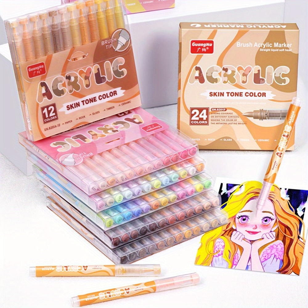 Rotuladores de arte de madera | Dibujo bocetos caligrafía y manualidades