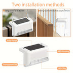Luz solar exterior | HOTU Kit de 16 Luces Solares para Vallas Exteriores, Iluminación LED IPX4 para Jardín, Lámpara Solar para Escaleras