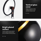 Olla Grande de 28 cm con Tapa de Cierre - Olla Versátil para Sopas y Estofados Rápidos, Compatible con Estufas de Gas, Diseño Elegante en Negro y Dorado, Tapa de Vidrio, Opciones Multicolor de Moda - Regalo Ideal para el Hogar