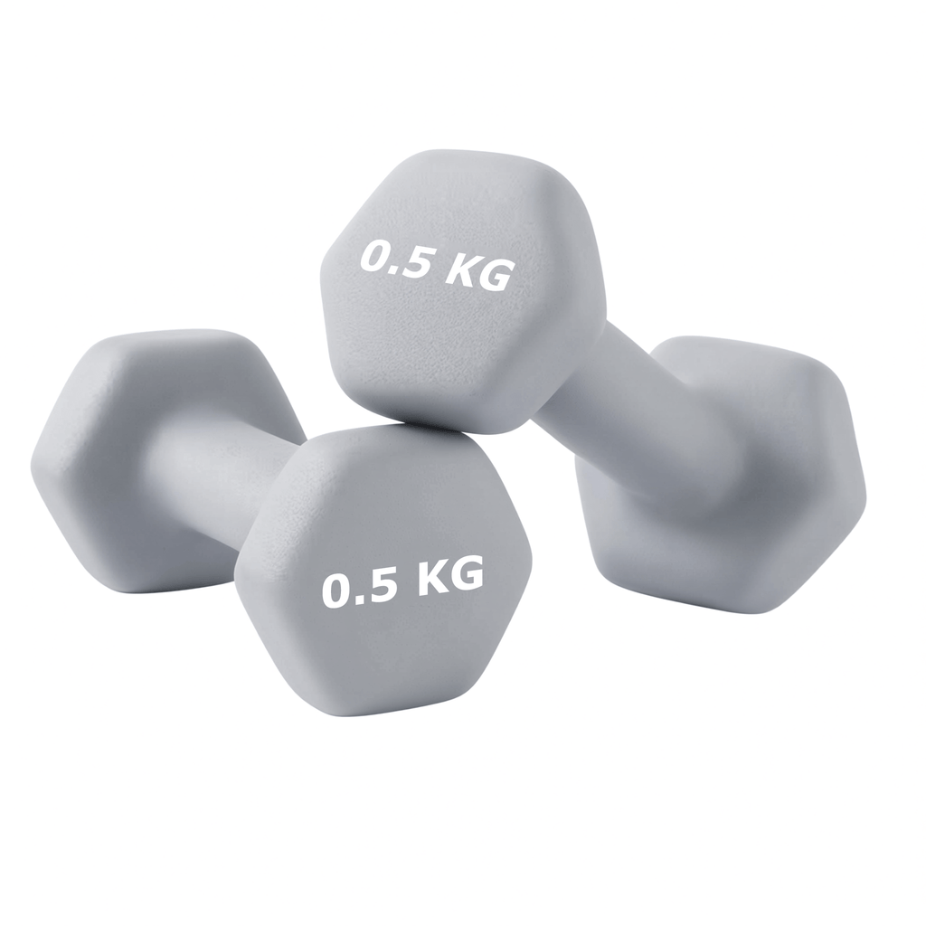 Mancuernas Fijas de Neopreno para Ejercicios en Gimnasio | Material: Hierro con Revestimiento de Vinilo | Pesas para Mujeres y Hombres