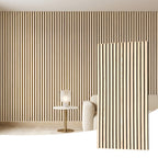 Paquete de 2/4 Paneles Acústicos Autoadhesivos, Tamaño 60*120 Cm, Fieltro Absorbente de Sonido, Diseñados Específicamente para Aislamiento Acústico y Reducción de Eco. Paneles de Pared Decorativos con Diseño de Grano de Madera, Adecuados para Decorar las