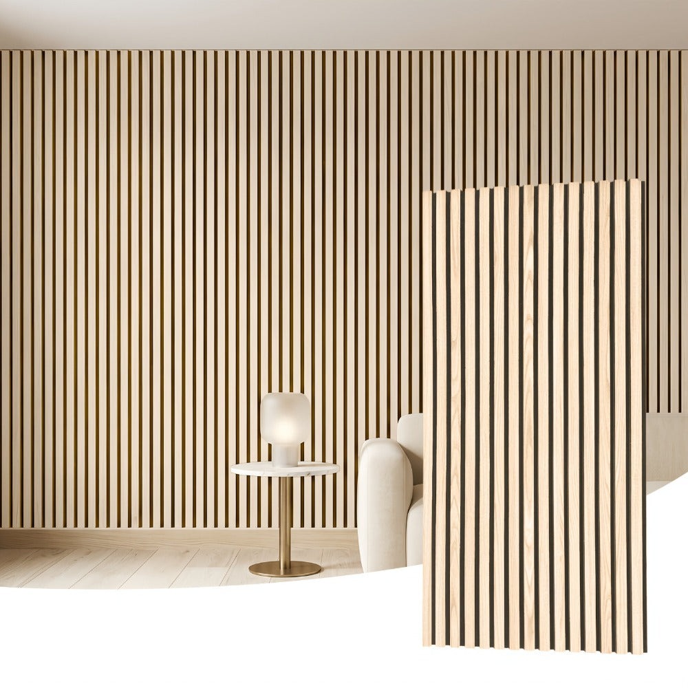 Paquete de 2/4 Paneles Acústicos Autoadhesivos, Tamaño 60*120 Cm, Fieltro Absorbente de Sonido, Diseñados Específicamente para Aislamiento Acústico y Reducción de Eco. Paneles de Pared Decorativos con Diseño de Grano de Madera, Adecuados para Decorar las