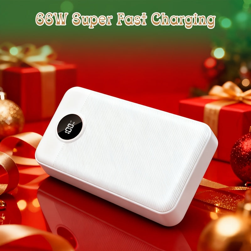Batería externa | Banco de energía de 50000 mAh, cargador portátil de gran capacidad con carga rápida de 66 W, USB-C/USB-A, compatible con iOS y