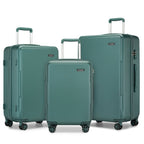 3 piezas de equipaje de cabina Kono de 20/24/28 pulgadas, equipaje de mano, pequeño, PC+ABS, carcasa dura, ligero, duradero, bolsa de viaje con ruedas dobles giratorias, cerradura de seguridad TSA